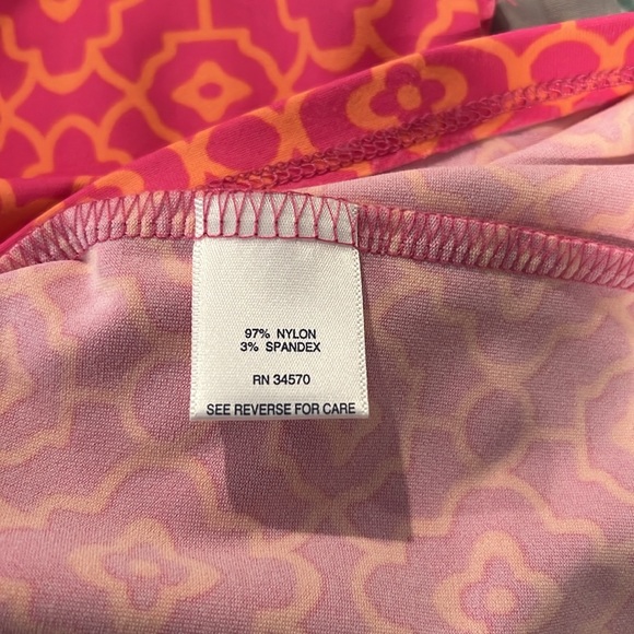 Sleeveless pink and orange sleeveless dress - Picture 3 of 4